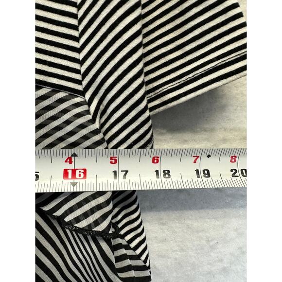 Vintage Alfred Dunner Stunner!  Layered Women Top Cap Sleeve Y2K Size PL - Picture 8 of 10